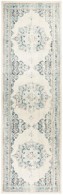 Century 922 White Runner Rug