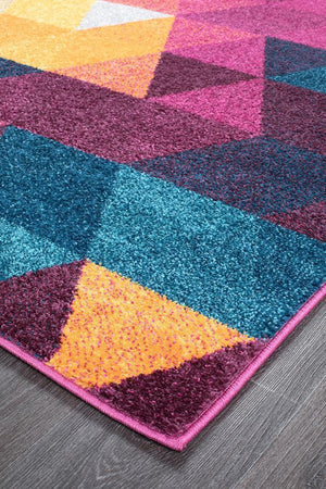 Dimensions Divinity Triangle Multi Modern Rug