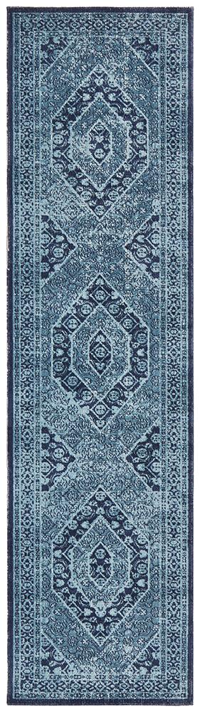 Eternal Whisper Vision Blue Runner Rug