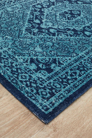 Eternal Whisper Vision Blue Runner Rug