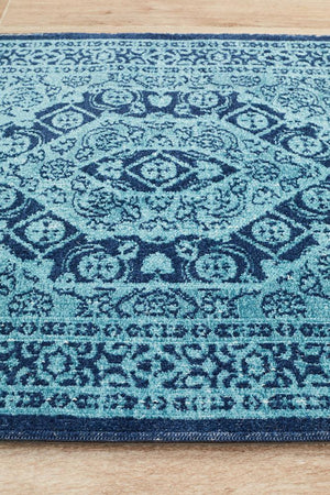 Eternal Whisper Vision Blue Runner Rug