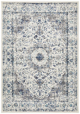 Evoke Mist White Transitional Rug