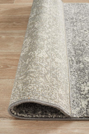 Evoke Pidgeon Grey Transitional Runner Rug