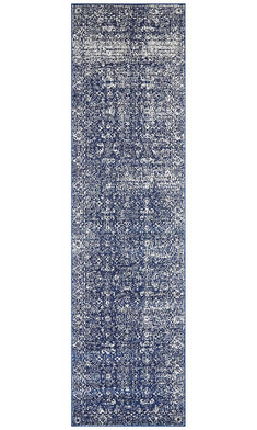 Evoke Oasis Navy Transitional Runner Rug