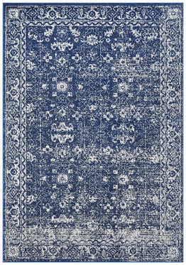 Evoke Oasis Navy Transitional Rug