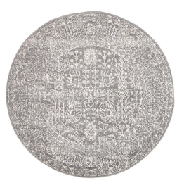 Evoke Homage Grey Transitional Round Rug