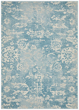 Evoke Skyline Blue Transitional Rug