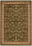 Istanbul Collection Traditional Floral Pattern Green Rug