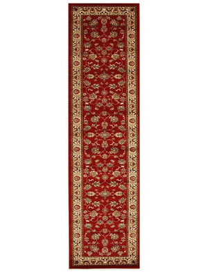 Istanbul Collection Traditional Floral Pattern Red Rug