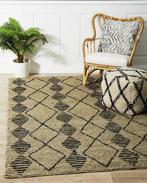 Kenya Kasa Hand Woven Tribal Jute Rug