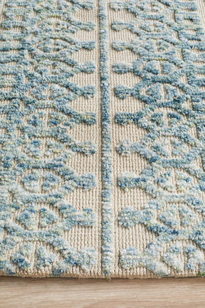 Levi Scarlett Blue Green Rug