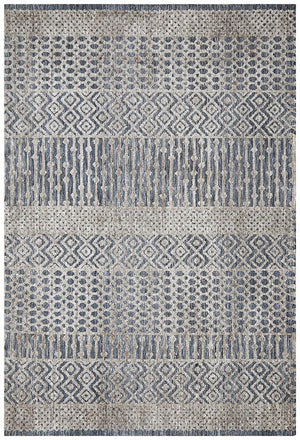 Levi Corey Navy Grey Rug