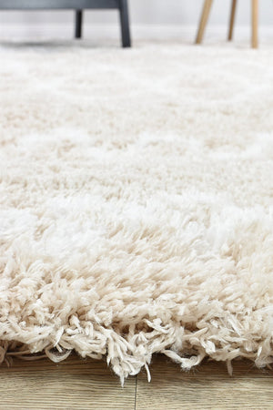 Cobi Shaggy Beige Rug 8746A