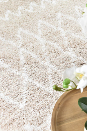 Cobi Shaggy Beige Rug 8746A