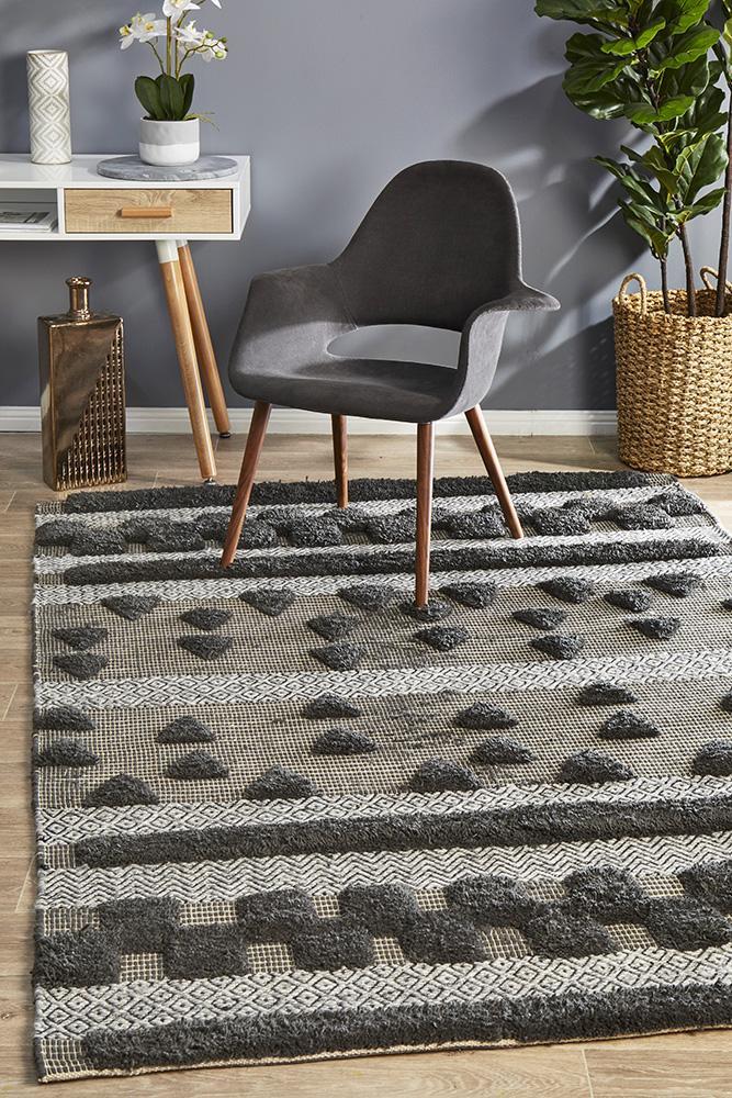 Miller Rhythm Flow Charcoal Rug