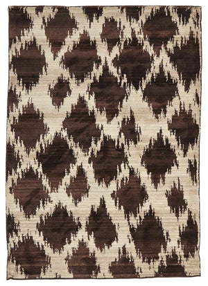 Moroccan Style  Diamond Design Chocolate Rug
