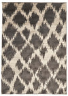 Moroccan Style  Diamond Design Charcoal Rug