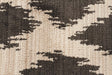 Moroccan Style  Diamond Design Charcoal Rug