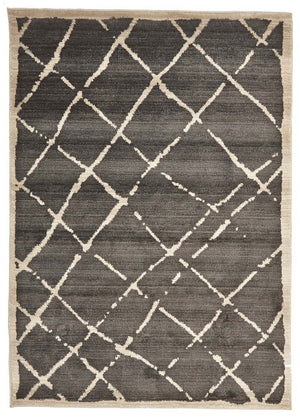 Moroccan Style  Rustic Design Grey Rug