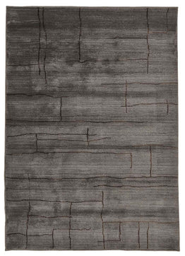 Moroccan Style Paved Design Grey Rug