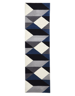 Matrix Pure Wool Steel Runner Rug Rug