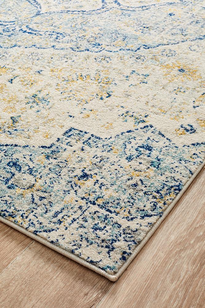 Museum Tyler Sky Blue Runner – Cool Rugs