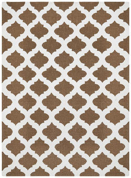 Nomad Pure Wool Flatweave 15 Brown Ivory Rug