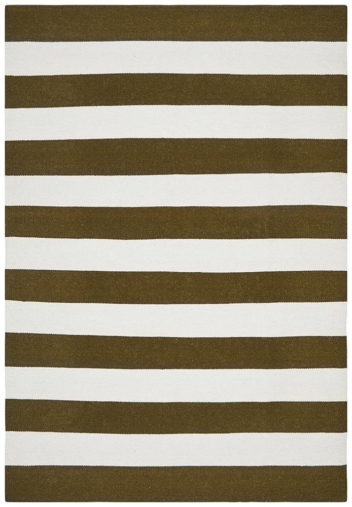 Nomad Pure Wool Flatweave 16 Olive Rug