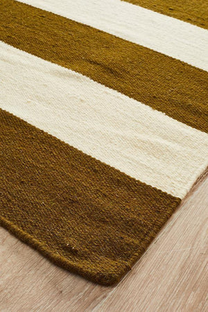 Nomad Pure Wool Flatweave 16 Olive Rug