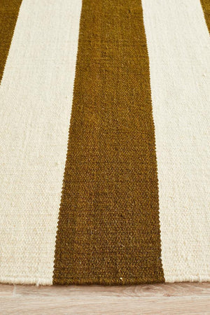 Nomad Pure Wool Flatweave 16 Olive Rug