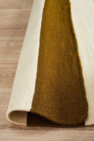 Nomad Pure Wool Flatweave 16 Olive Rug