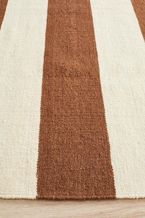 Nomad Pure Wool Flatweave 16 Taupe Rug