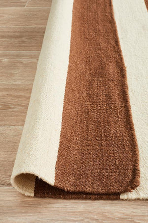 Nomad Pure Wool Flatweave 16 Taupe Rug