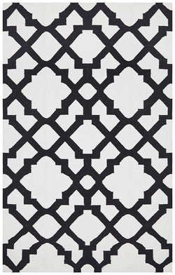 Nomad Pure Wool Flatweave 17 Black Rug