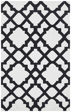 Nomad Pure Wool Flatweave 17 Black Rug