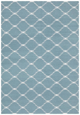 Nomad Pure Wool Flatweave 19 Blue Rug