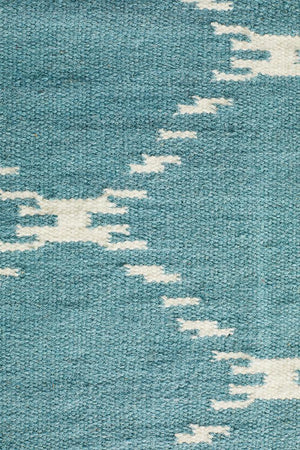 Nomad Pure Wool Flatweave 19 Blue Rug