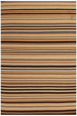 Nomad Pure Wool Flatweave 2 Beige Rug