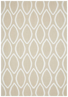 Nomad Pure Wool Flatweave 20 Beige Rug