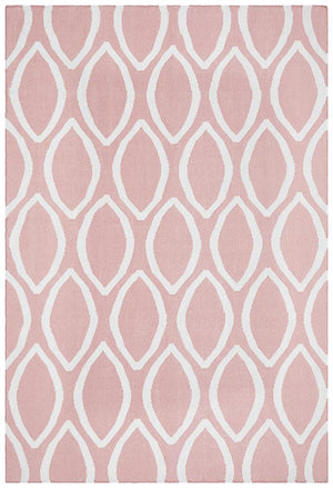 Nomad Pure Wool Flatweave 20 Pink Rug