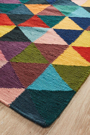 Nomad Pure Wool Flatweave 28 Multi Rug