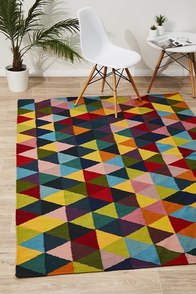 Nomad Pure Wool Flatweave 28 Multi Rug