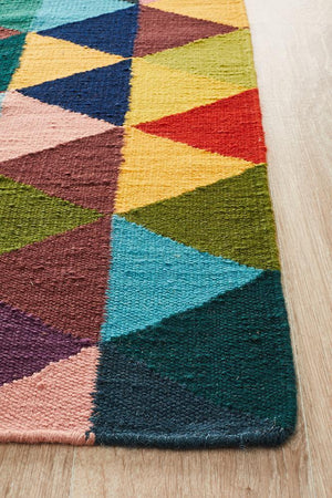 Nomad Pure Wool Flatweave 28 Multi Rug