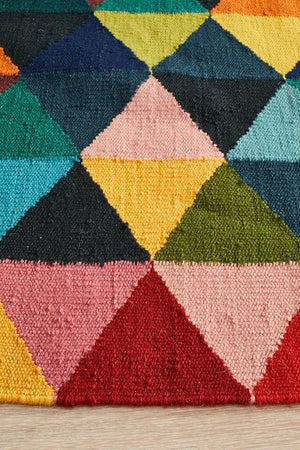 Nomad Pure Wool Flatweave 28 Multi Rug