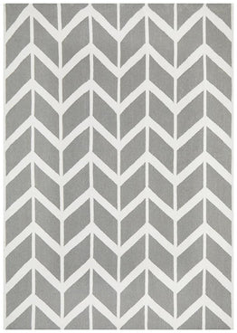 Nomad Pure Wool Flatweave 30 Grey Rug