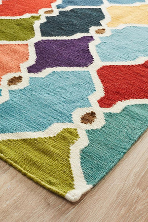 Nomad Pure Wool Flatweave 34 Multi Rug