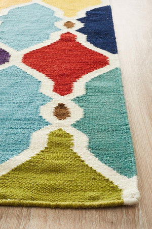 Nomad Pure Wool Flatweave 34 Multi Rug