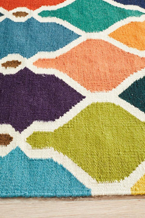 Nomad Pure Wool Flatweave 34 Multi Rug