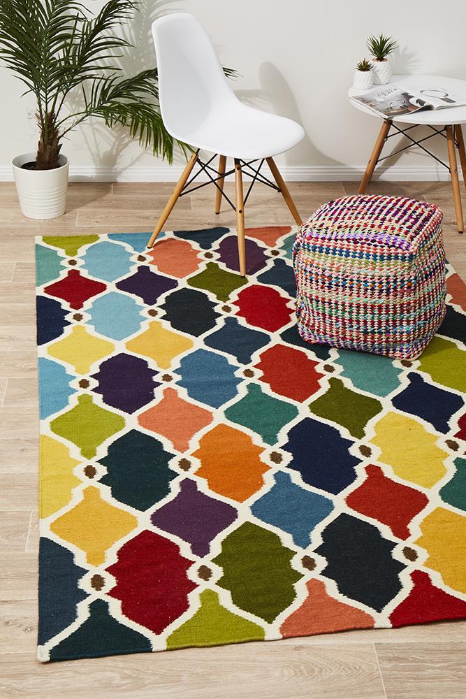 Nomad Pure Wool Flatweave 34 Multi Rug