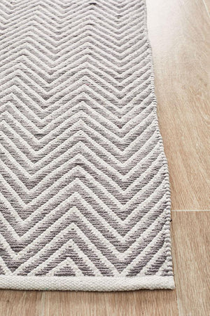 Spirit Chevron Grey Rug